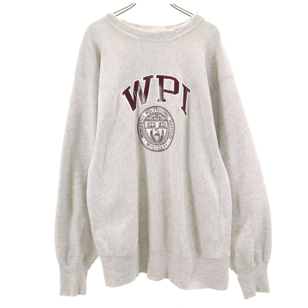 Champion 90s Reverse Weave Sweatshirt Greige Size XL