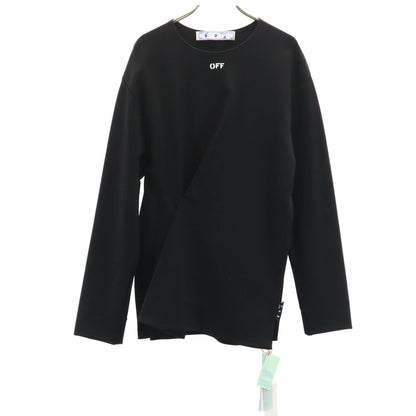 OFF-WHITE Italian Jersey Nail Wrap Top Black Size 38