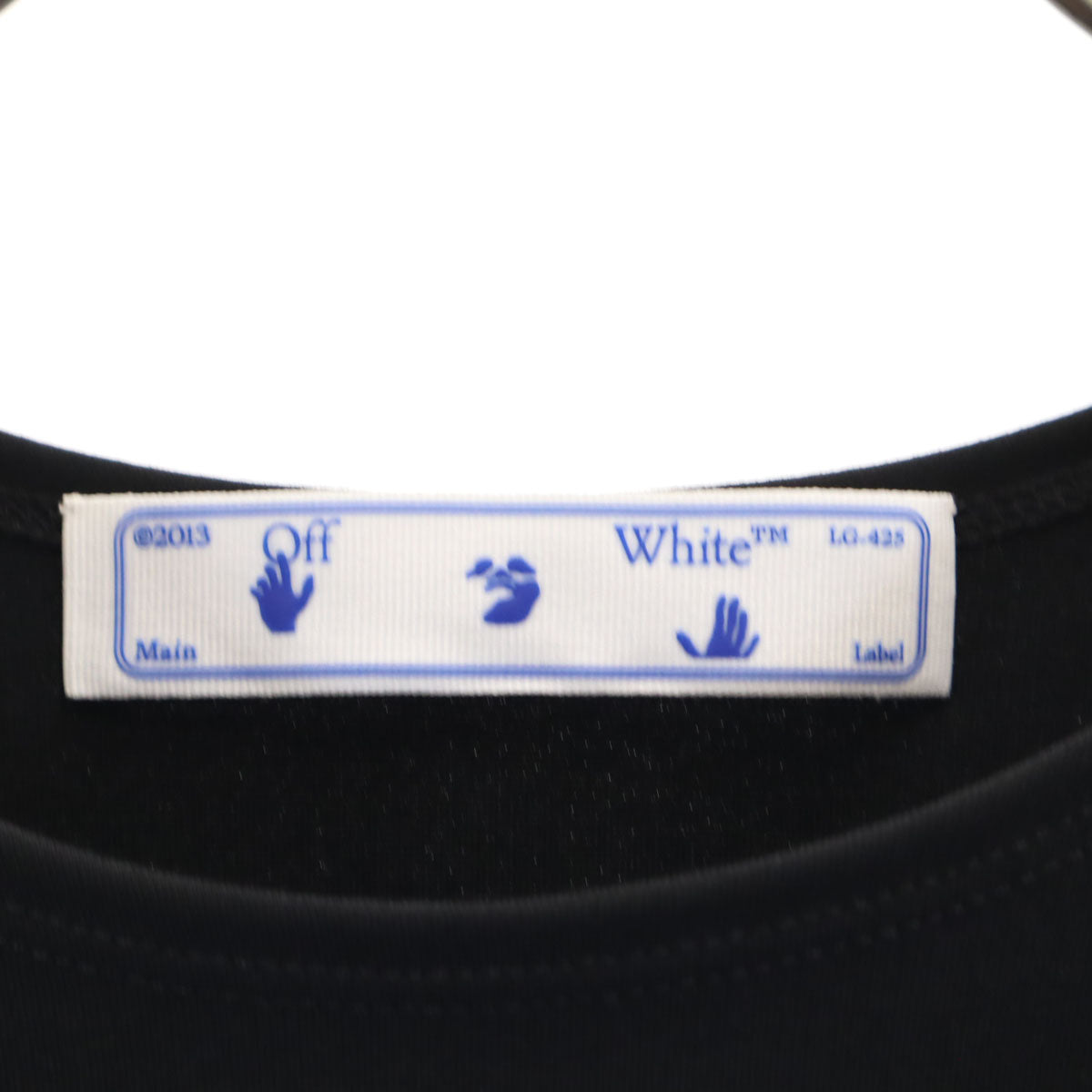 OFF-WHITE Italian Jersey Nail Wrap Top Black Size 38