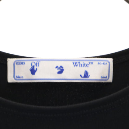 OFF-WHITE Italian Jersey Nail Wrap Top Black Size 38