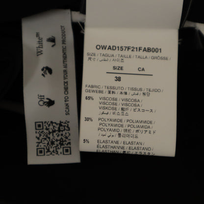 OFF-WHITE Italian Jersey Nail Wrap Top Black Size 38