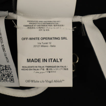 OFF-WHITE Italian Jersey Nail Wrap Top Black Size 38
