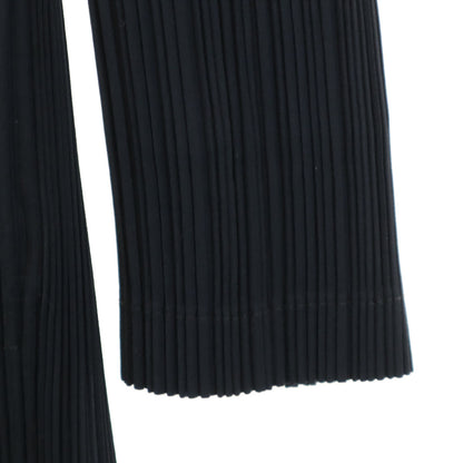 ISSEY MIYAKE 90s Vintage Pleated Stand Jacket Black Size M