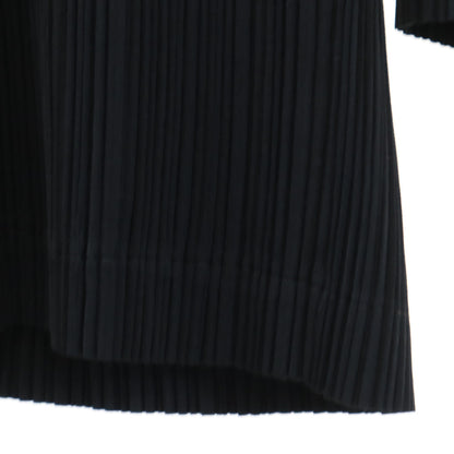 ISSEY MIYAKE 90s Vintage Pleated Stand Jacket Black Size M