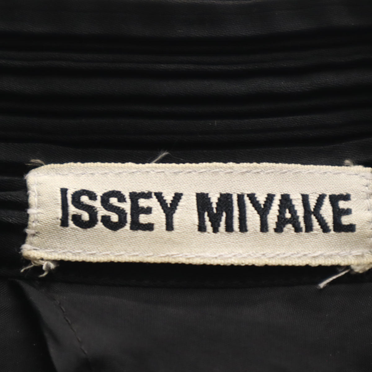 ISSEY MIYAKE 90s Vintage Pleated Stand Jacket Black Size M