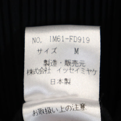 ISSEY MIYAKE 90s Vintage Pleated Stand Jacket Black Size M