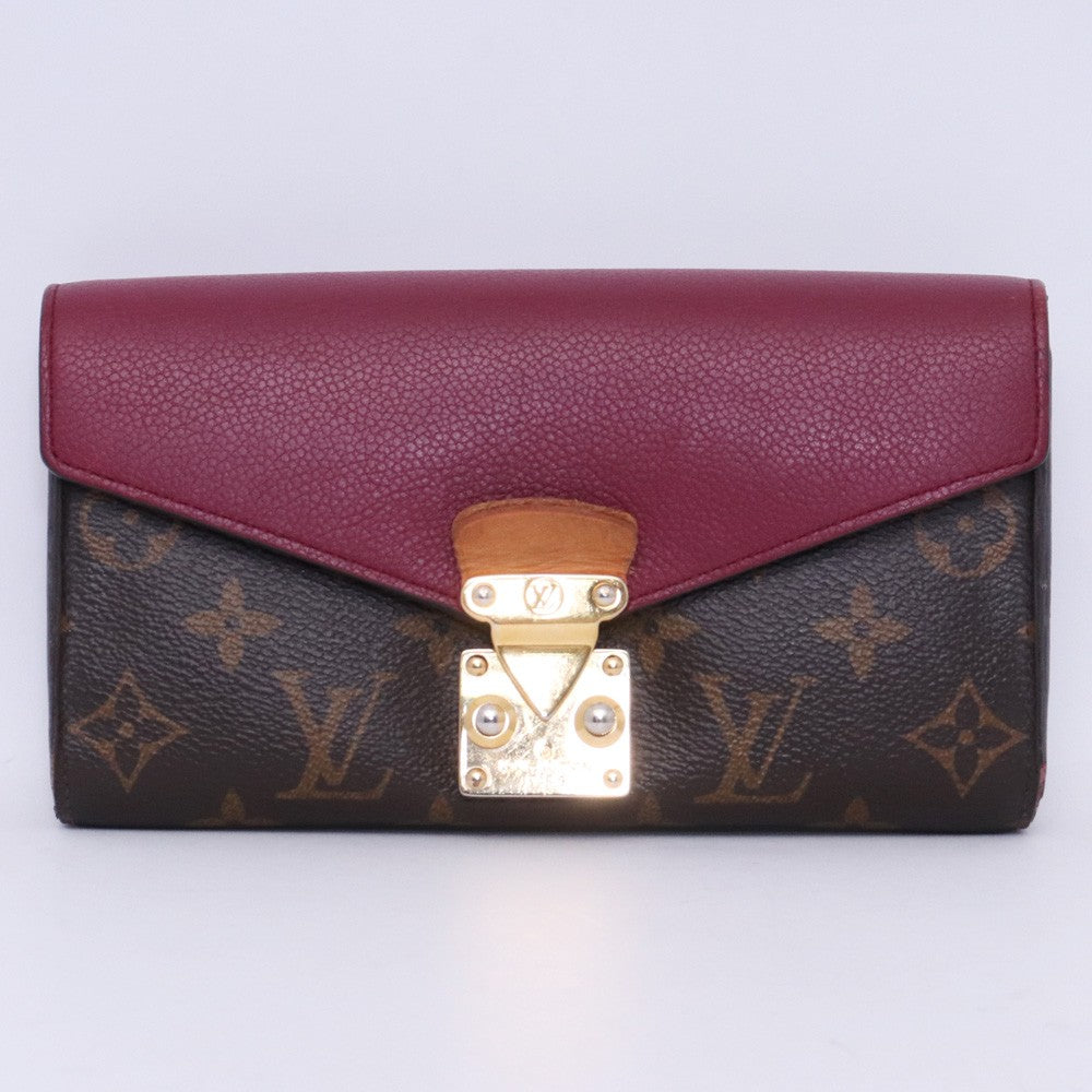 LOUIS VUITTON Monogram Portefeuille Wallet Brown Size F