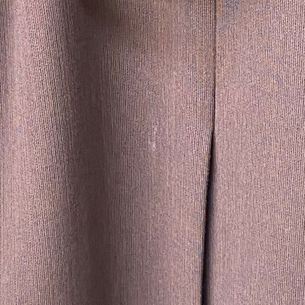 ETHOSENS Layer Collar Wool Coat Brown