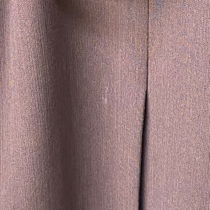 ETHOSENS Layer Collar Wool Coat Brown