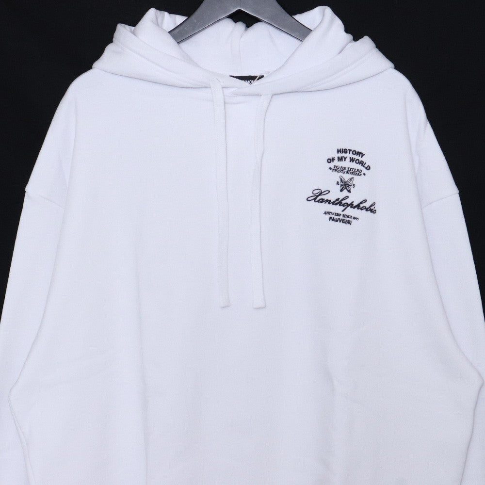 RAF SIMONS 19AW Xanthophobic Hoodie White Size XL