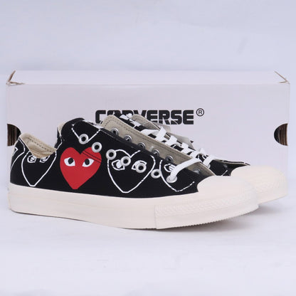 PLAY COMME des GARCONS Chuck Taylor Sneakers Black Size 27cm