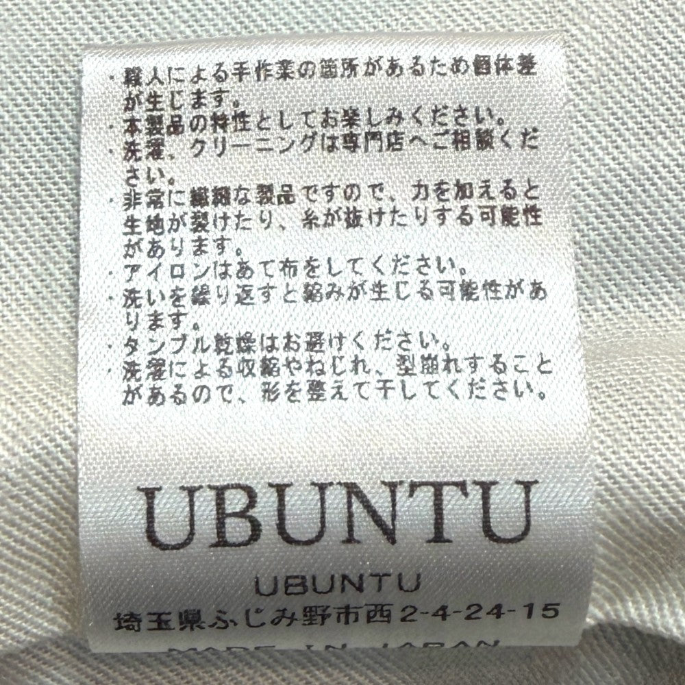 UBUNTU 26SS Langer Wool Stitch Wide Pants Navy Free Size