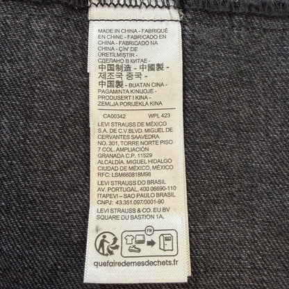 Levi's EDIFICE Collab Leather Collar Jacket Black Size XL