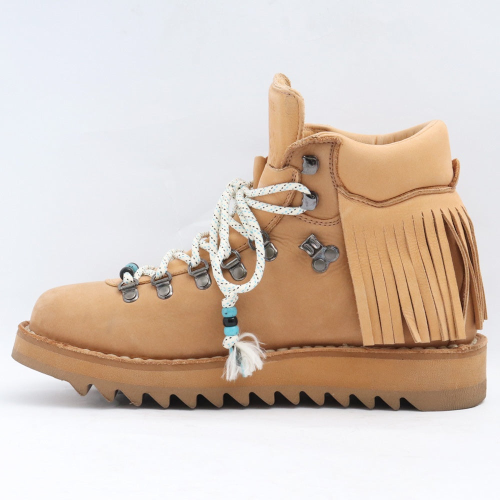 ALANUI x DIEMME Roccia Fringe Ankle Boots Beige Size EU 41