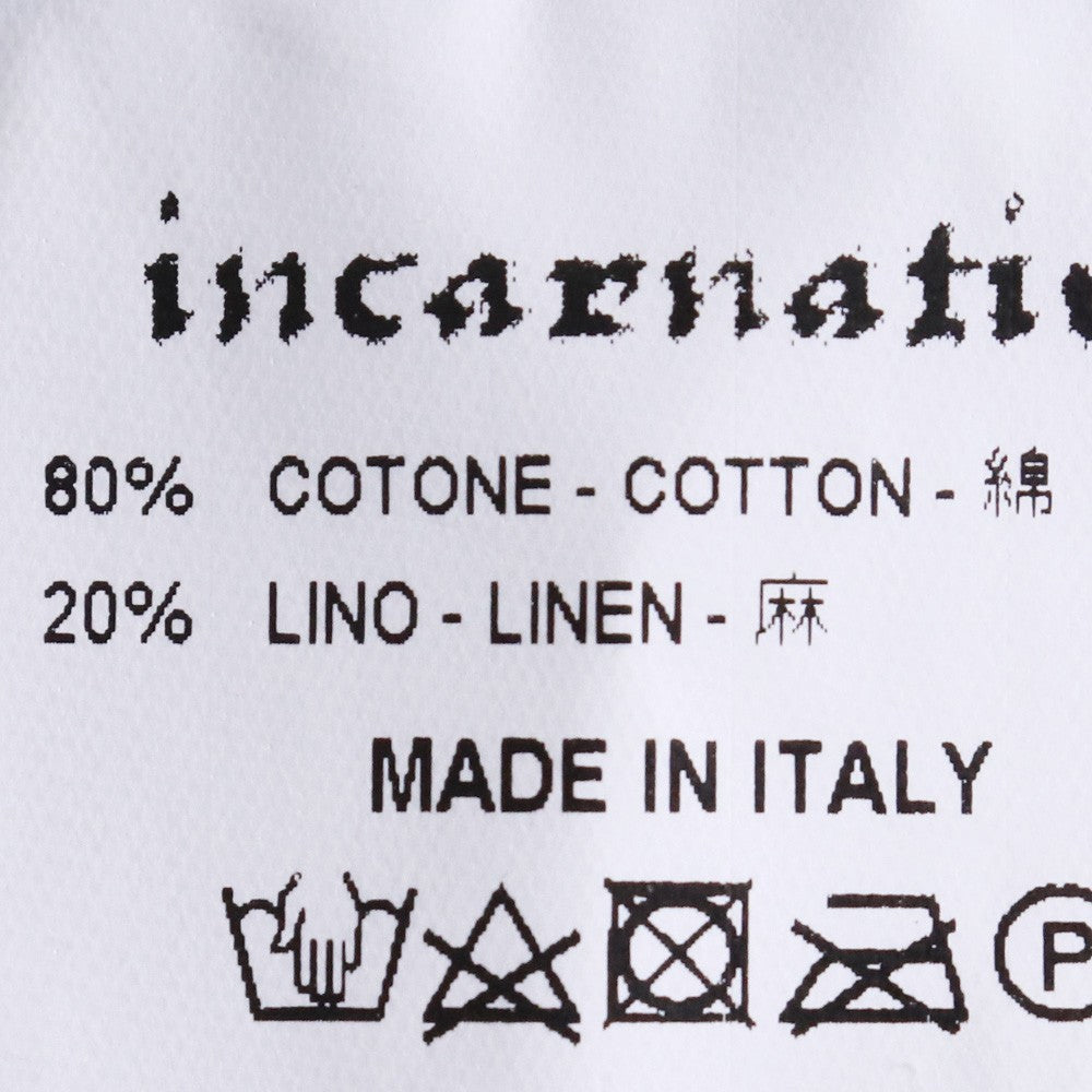 Incarnation Cotton Linen Piece Dyed Cardigan Gray Size M