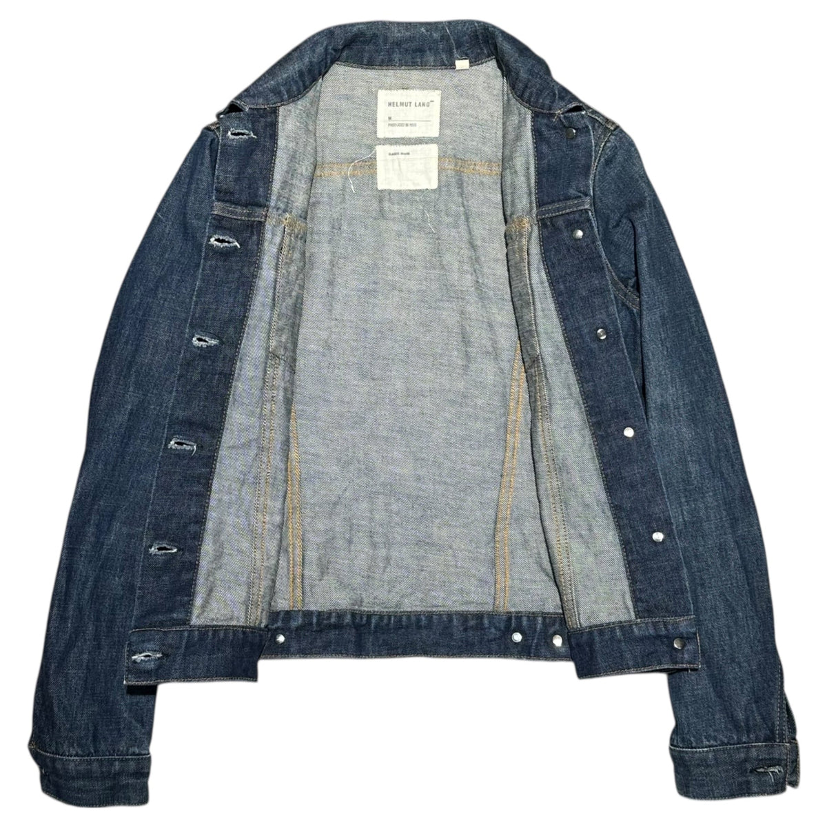HELMUT LANG 1999 Type 3 Denim Trucker Jacket Blue Size 38