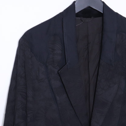 IROQUOIS Kimono Jacquard Blazer Black Jacket Size 1