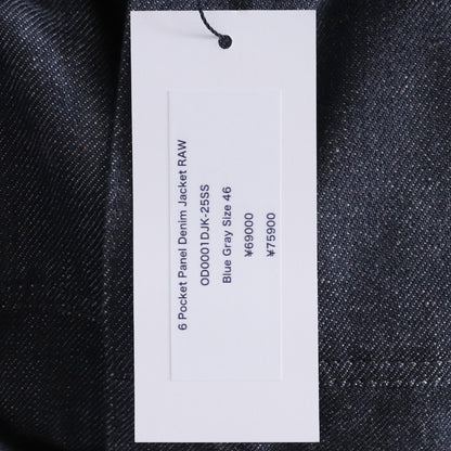 OPPOSE DUALITY 25SS Raw Denim Panel Jacket Gray Size 46