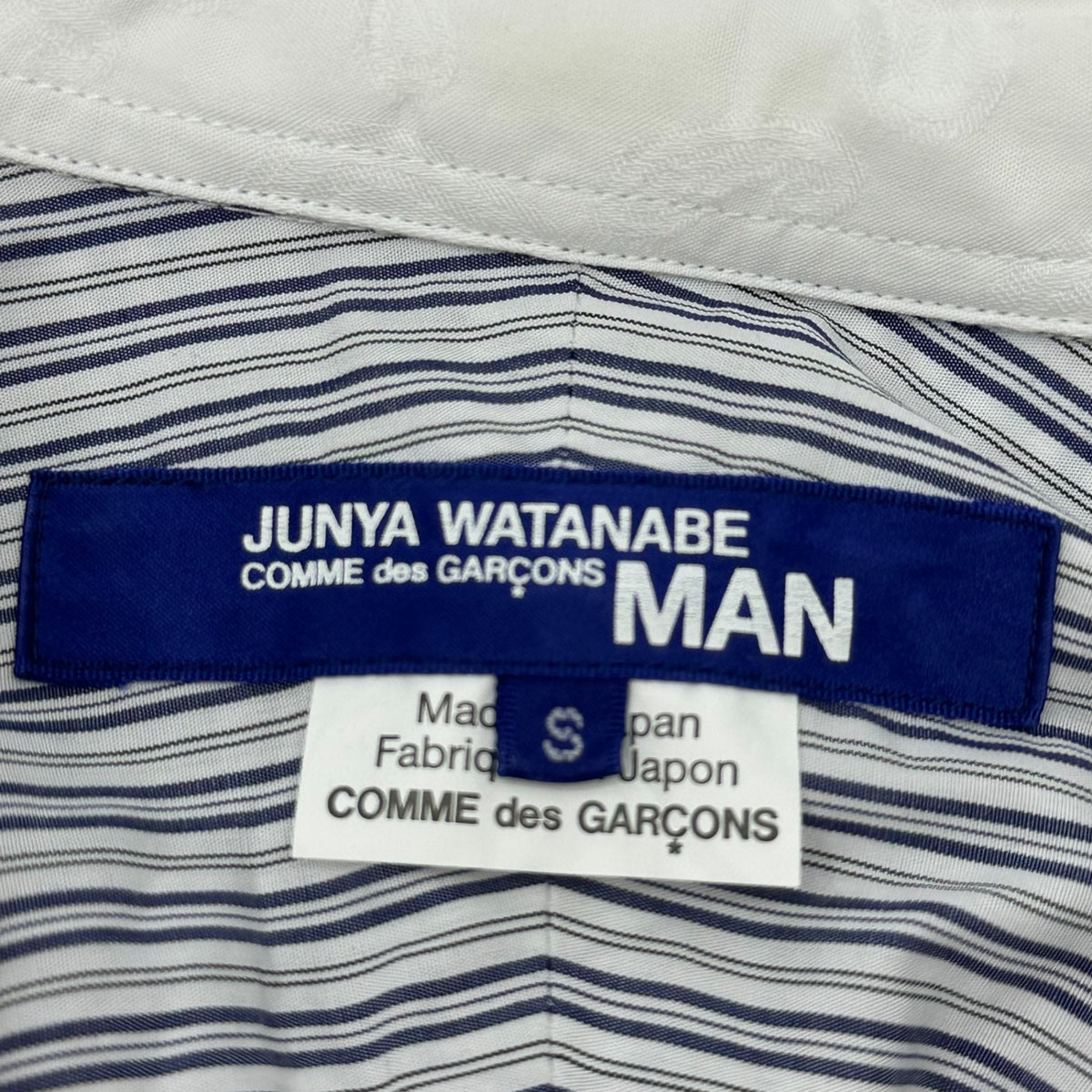 CDG Junya Watanabe Man 19AW Paisley Check Panel Shirt Size S