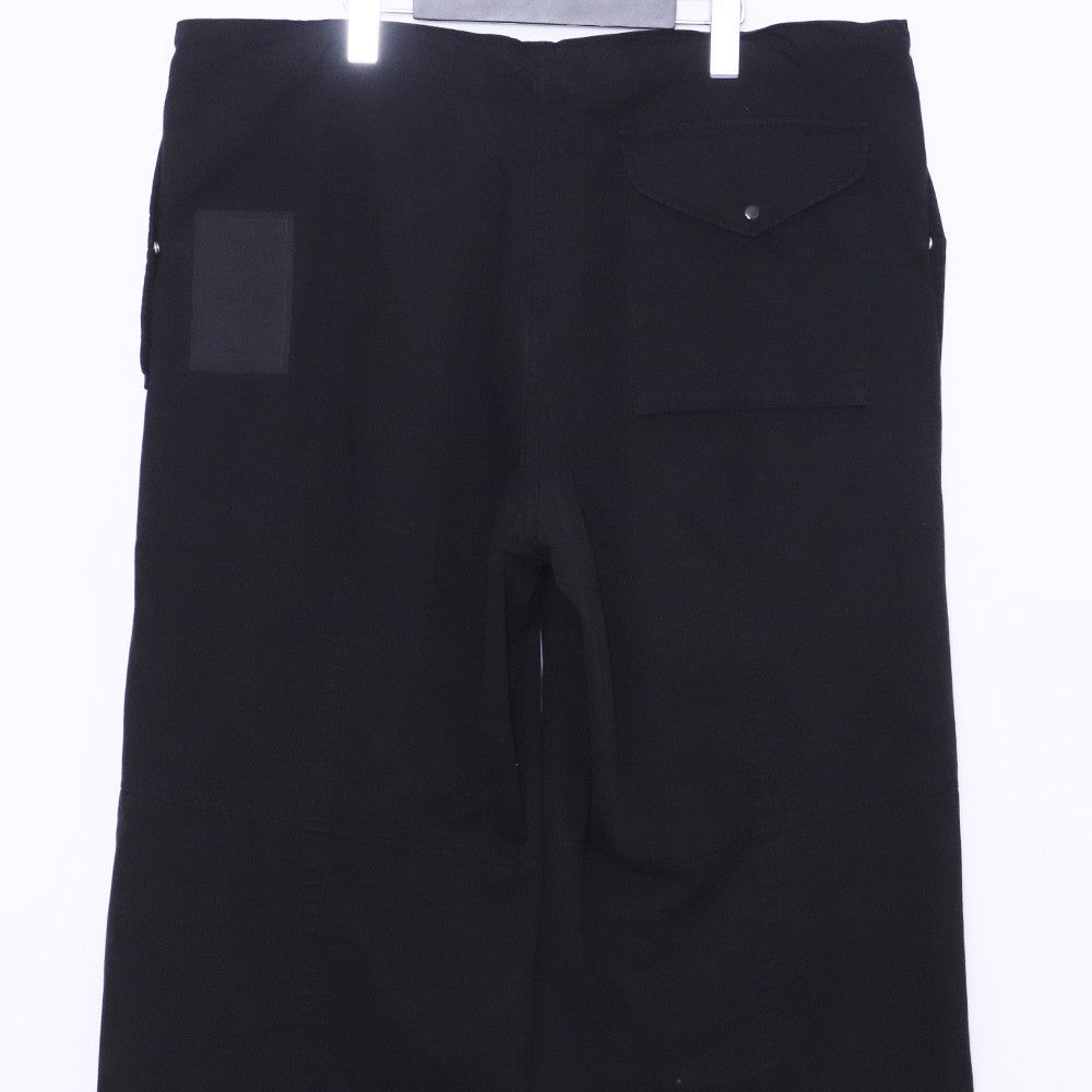 TEN C 25SS Cotton Gabardine Army Cargo Pants Black Size 48