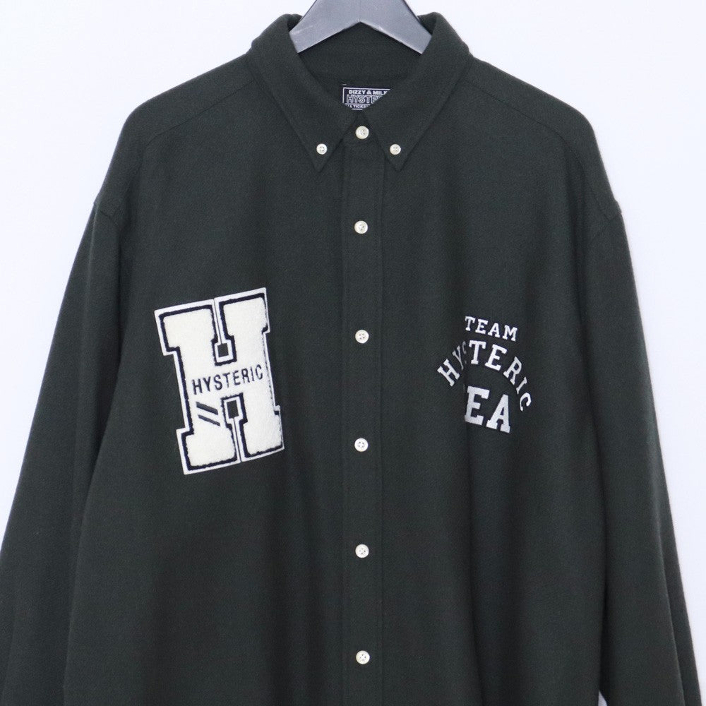 Hysteric Glamour WIND AND SEA 3rd Wool Shirt Khaki Size L