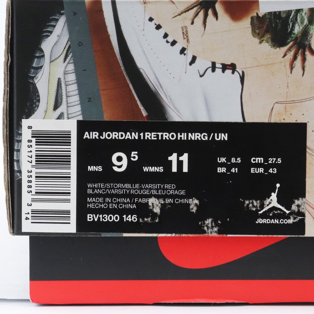 Nike RETRO HI NRG UNION Air Jordan 1 Sneakers Size 27.5cm