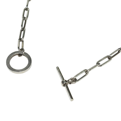 HERMES Chaine d'Ancre Game Chain Necklace Silver