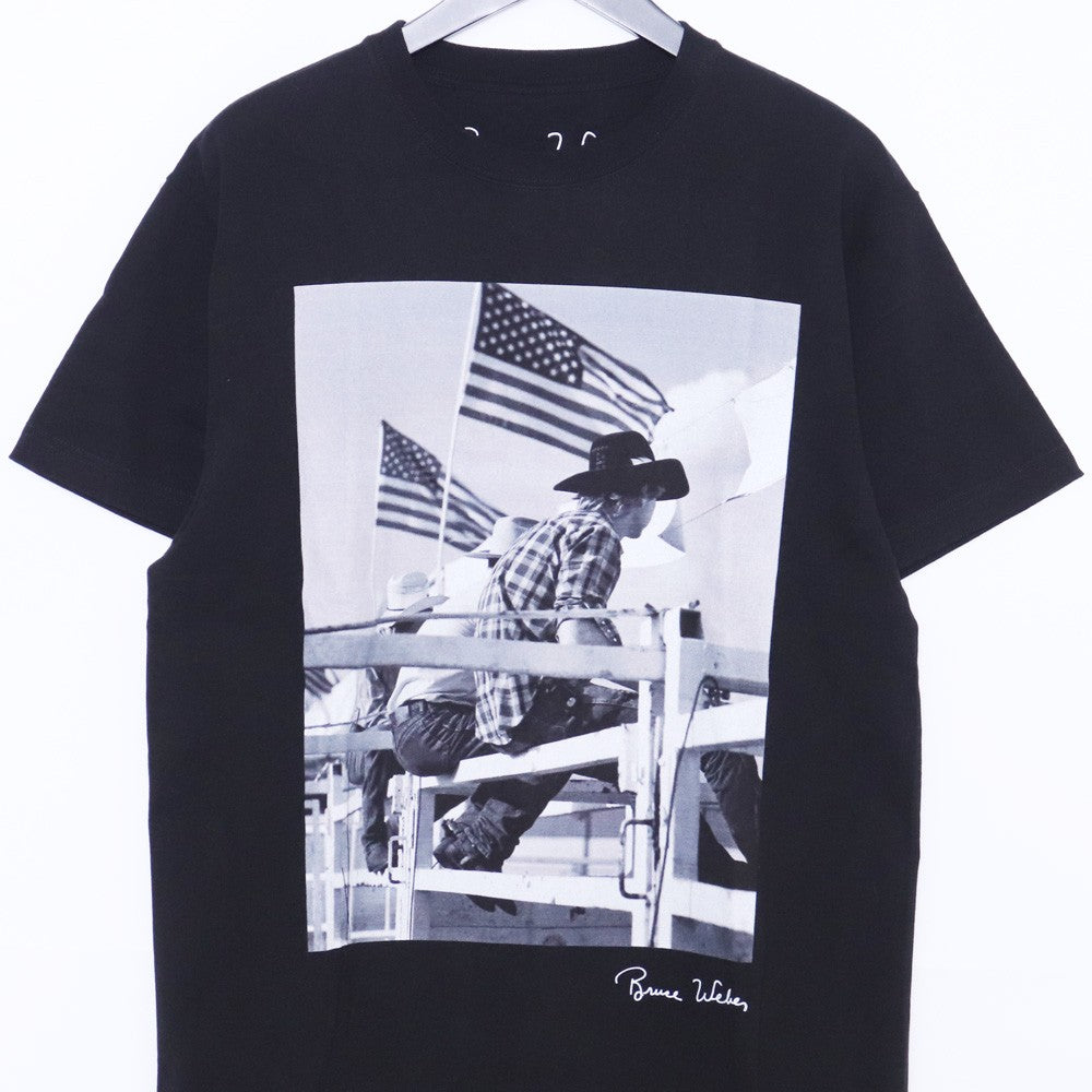 BIOTOP Bruce Weber Photo Print T-Shirt Black Size M