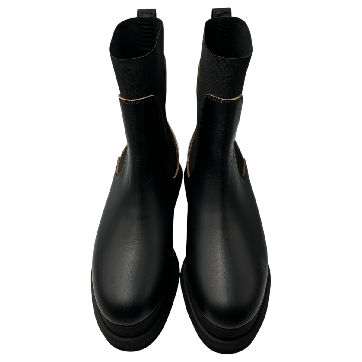sacai Platform Side Gore Chelsea Boots Black Size EU 39