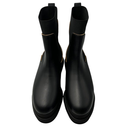 sacai Platform Side Gore Chelsea Boots Black Size EU 39