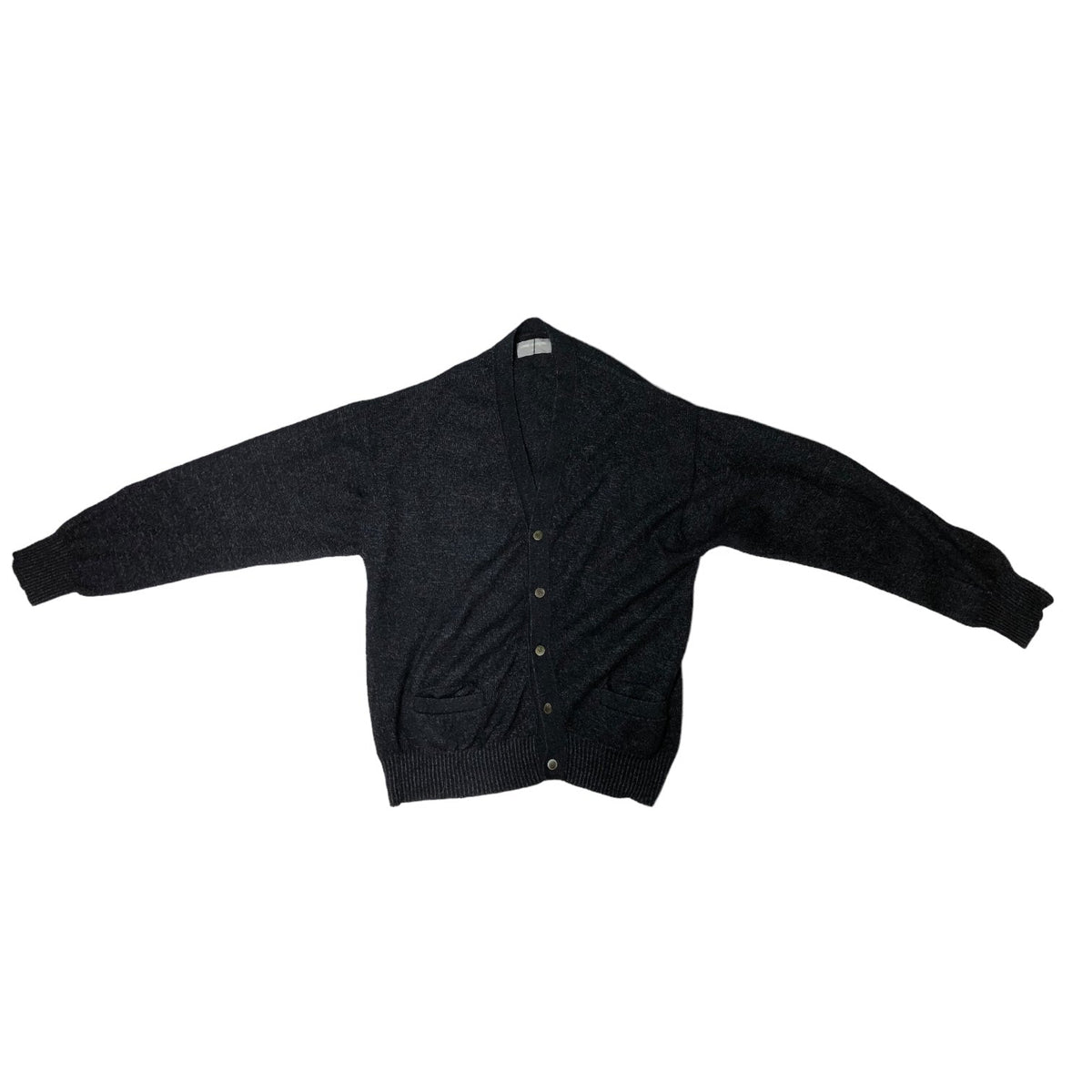 COMME des GARCONS HOMME 80s Oversized Wool Dark Navy Cardigan
