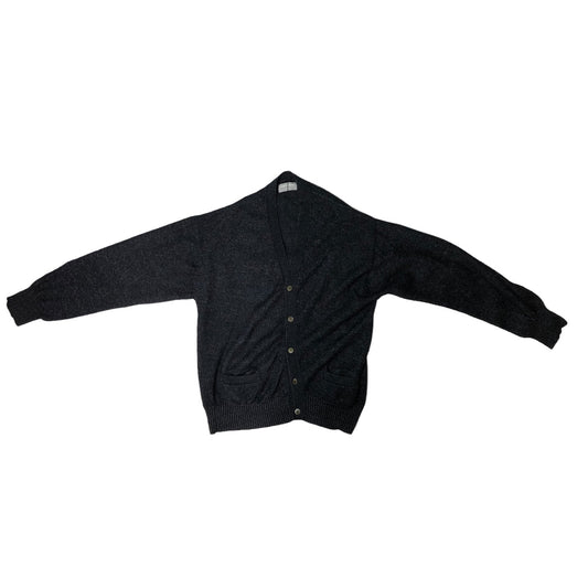 COMME des GARCONS HOMME 80s Oversized Wool Dark Navy Cardigan