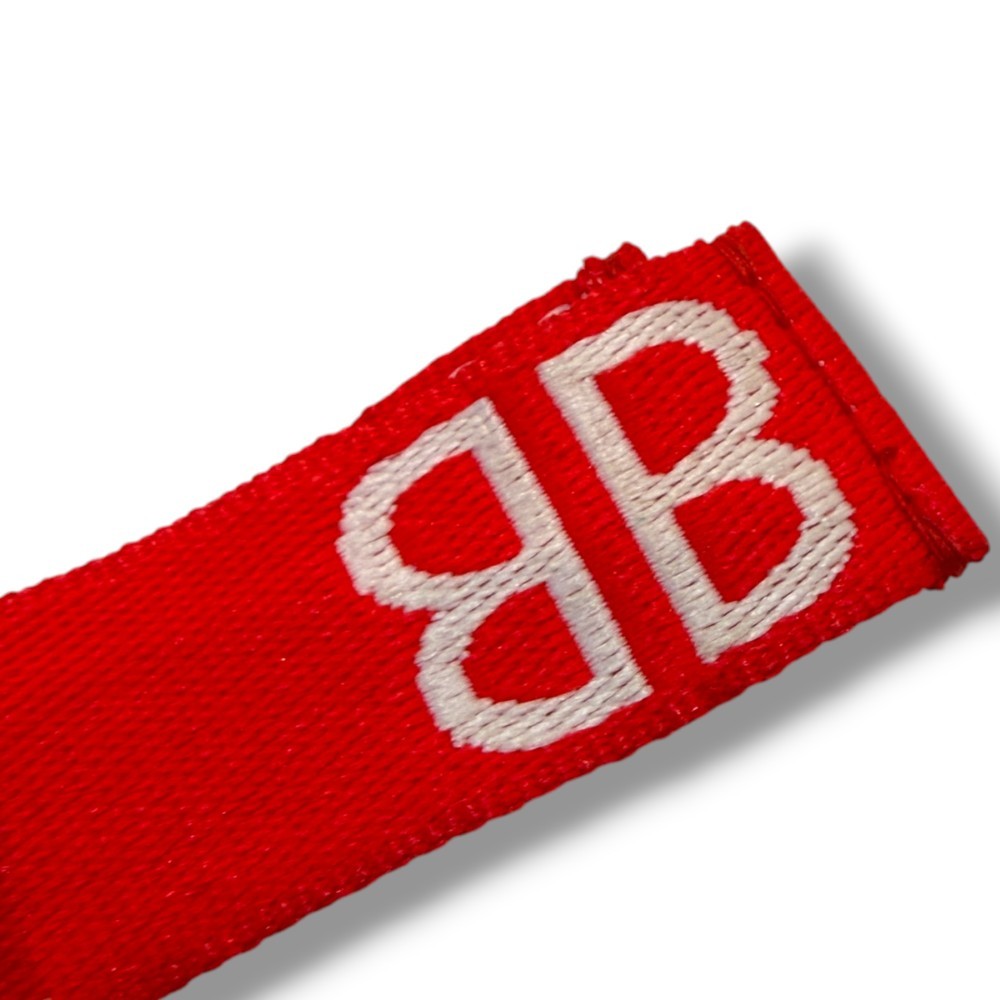 Balenciaga Brand Logo Bracelet Red Size F