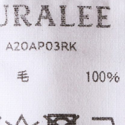 AURALEE 20AW Super Fine Wool Rib Knit Light Brown Size 4