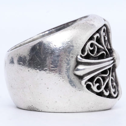 CHROME HEARTS Classic Oval Cross Ring Silver Size ONE SIZE