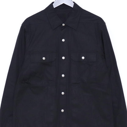 RICK OWENS 21SS Oversized Shirt Jacket Black Size 48