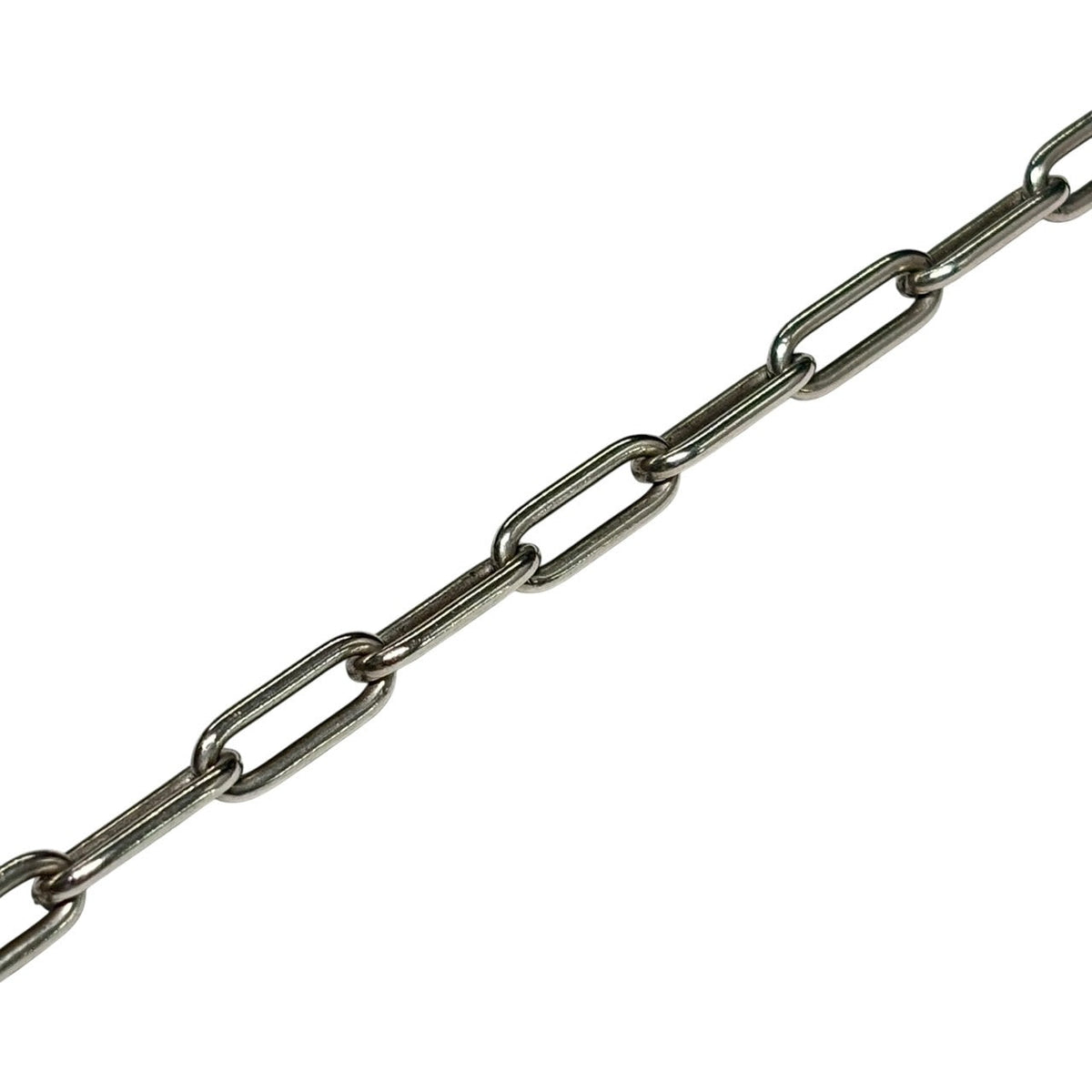 HERMES Chaine d'Ancre Game Chain Necklace Silver