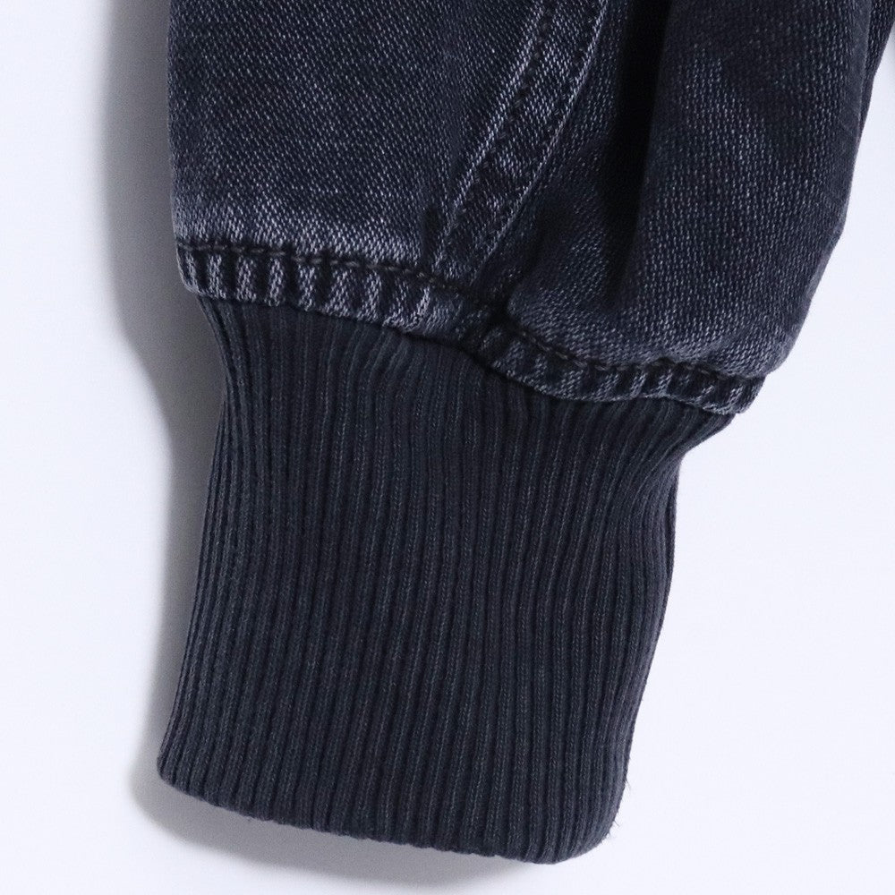 DIESEL D-KURZ Jacket in batavia-weave denim Black Size S