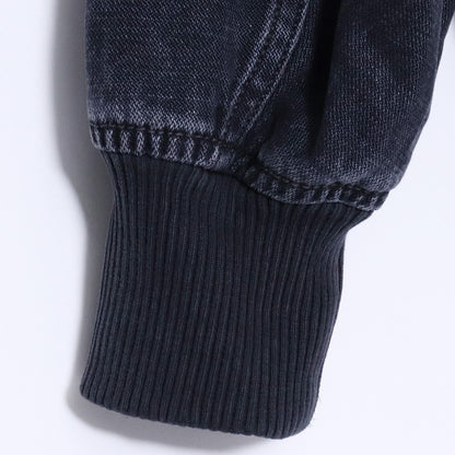 DIESEL D-KURZ Jacket in batavia-weave denim Black Size S