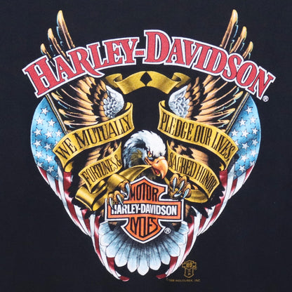 HARLEY-DAVIDSON 1988 Vintage Eagle T-Shirt Black Size M