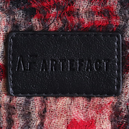 A.F ARTEFACT 25AW Needle punch Checked Red Shirt Size 2