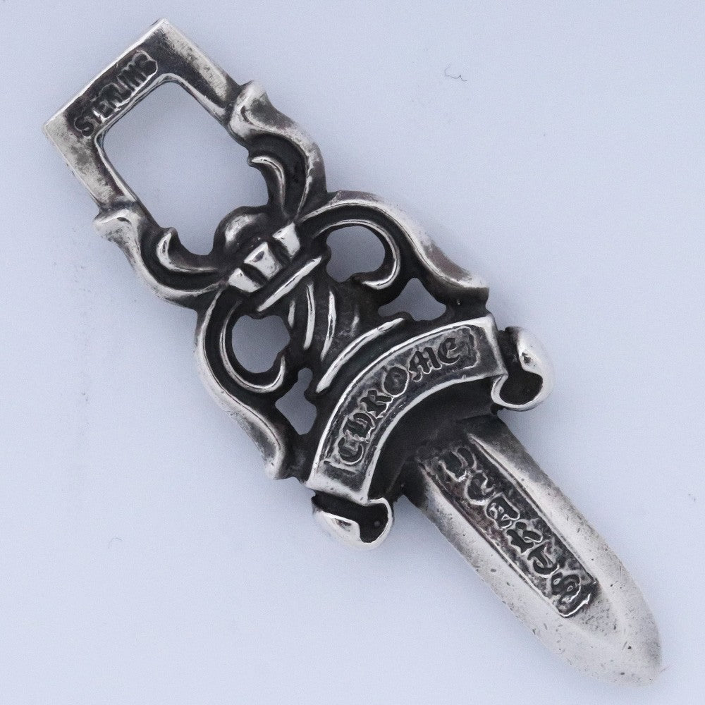 CHROME HEARTS OLD Silver #10 Dagger Pendant Size #10