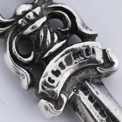 CHROME HEARTS #5 Dagger Zip Charm Necklace Size #5