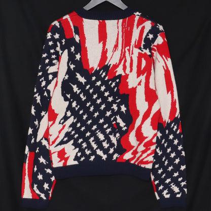 MASU 23AW Marble Flag Knit Sweater Multi Size 44