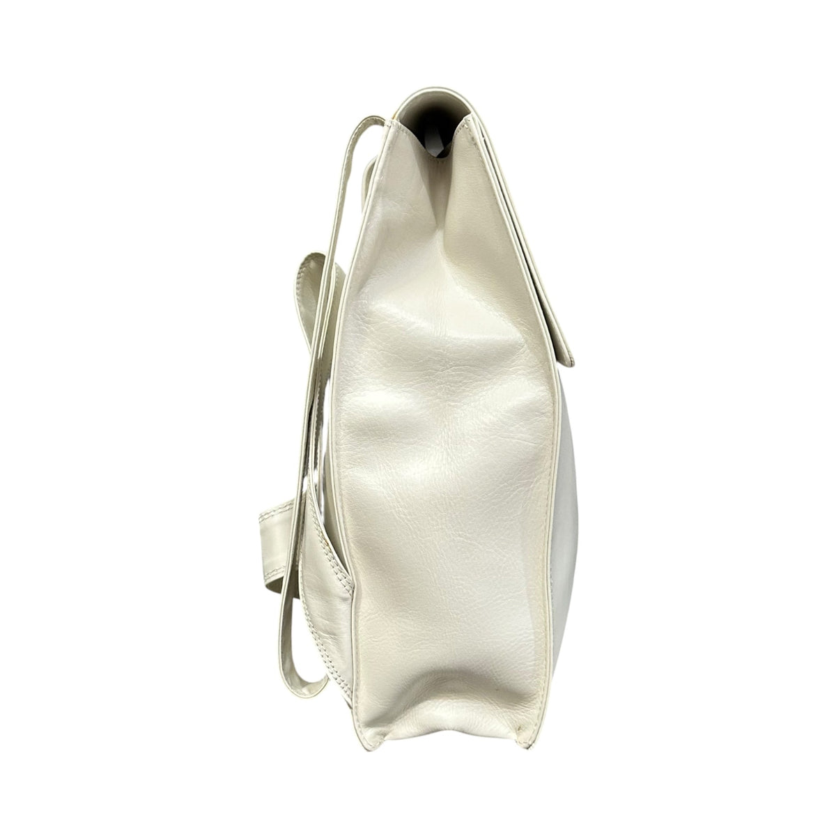 CHANEL 2000s CC Logo Backpack White