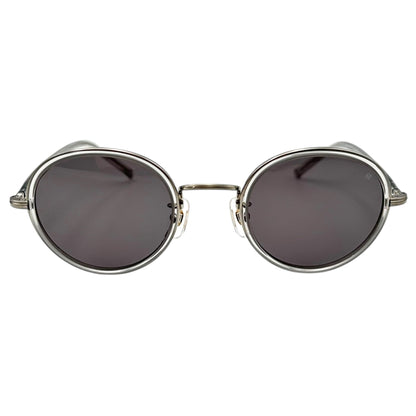 Ayame FOCUS Round Sunglasses Light Gray Size 46□23-145
