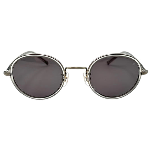 Ayame FOCUS Round Sunglasses Light Gray Size 46□23-145