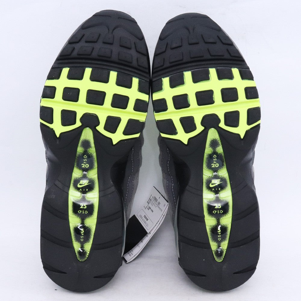 NIKE Women's Air Max 95 Big Bubble Neon Yellow Sneakers Size 27cm