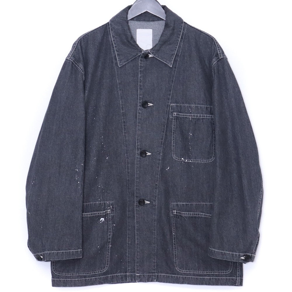 SUS-SOUS 10oz Denim Coverall Jacket Gray Size 7