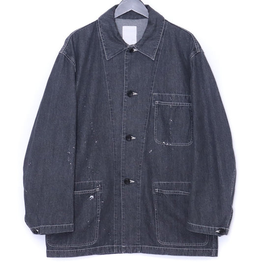 SUS-SOUS 10oz Denim Coverall Jacket Gray Size 7